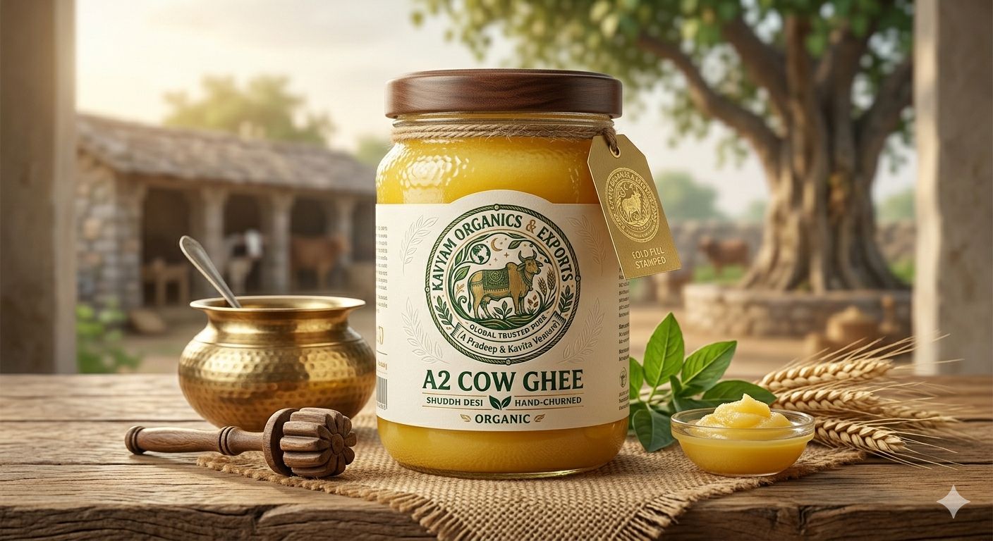 A2 Bilona Cow Ghee — Kavyam Organics